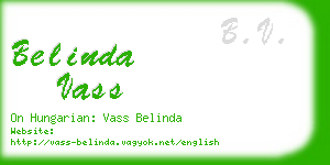 belinda vass business card